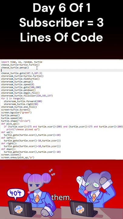 Day 6 Of 1 Subscriber Equals 3 Lines Of Code #coding #python # ...