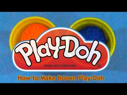 Mixing brown color playdoh - how to mix playdough colors - PlayWithMe#92 