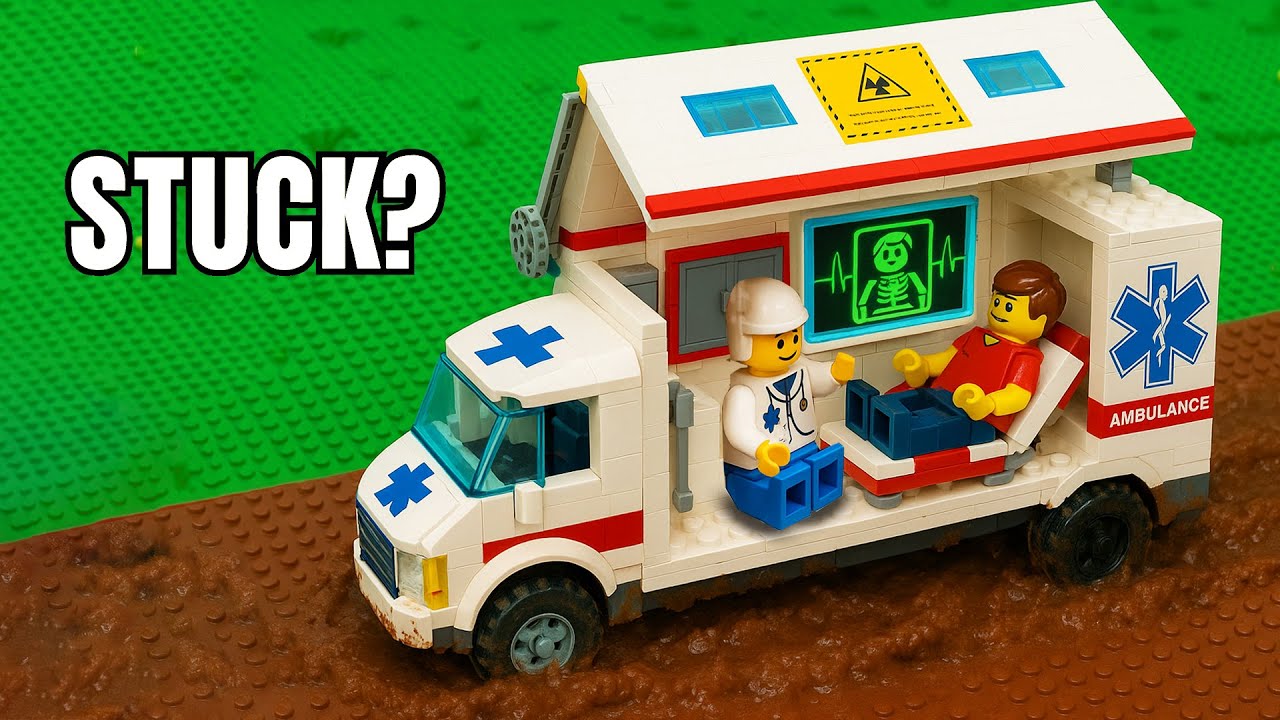 Удивительная машина скорой помощи LEGO с полным медицинским оборудованием внутри!