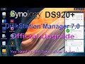 Synology DiskStation Manager 7.0 🪛 Official Upgrade ⚙