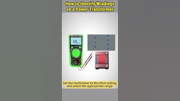 Identifying Power Transformer Windings with a Multimeter #howto #transformers #electrician