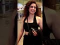 Sanya malhotra spotted at airport departure  bollywood mastiz