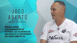 Sérgio Lopes, coordenador de futebol do Guarani de Palhoça é o convidado do Jogo Aberto SC