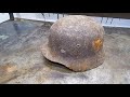 German Helmet Restoration. WW2 German Helmet M40