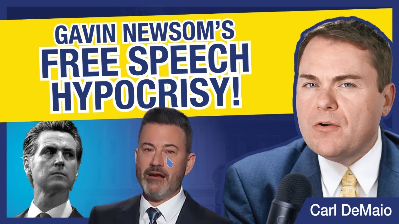 Newsom’s Free Speech Hypocrisy!