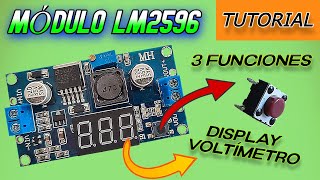 Connect LM2596 module with voltmeter. ( lm2596 operation ) Step by Step.