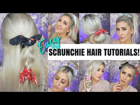 7-easy-bow-scrunchie-hairstyles!