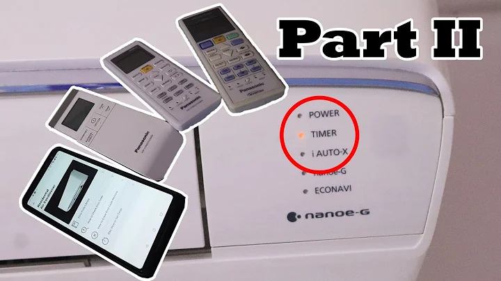 Panasonic Air Conditioner Timer Blinking Problem Part2