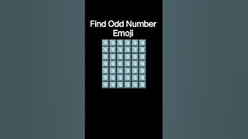 Find Odd Number Emoji #shorts #shortsfeed #trending #trendingshorts #viralshorts #ytshorts #video