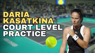 Daria Kasatkina Court-Level Tennis Practice Ahead Abu Dhabi Open Final 🎾🔥
