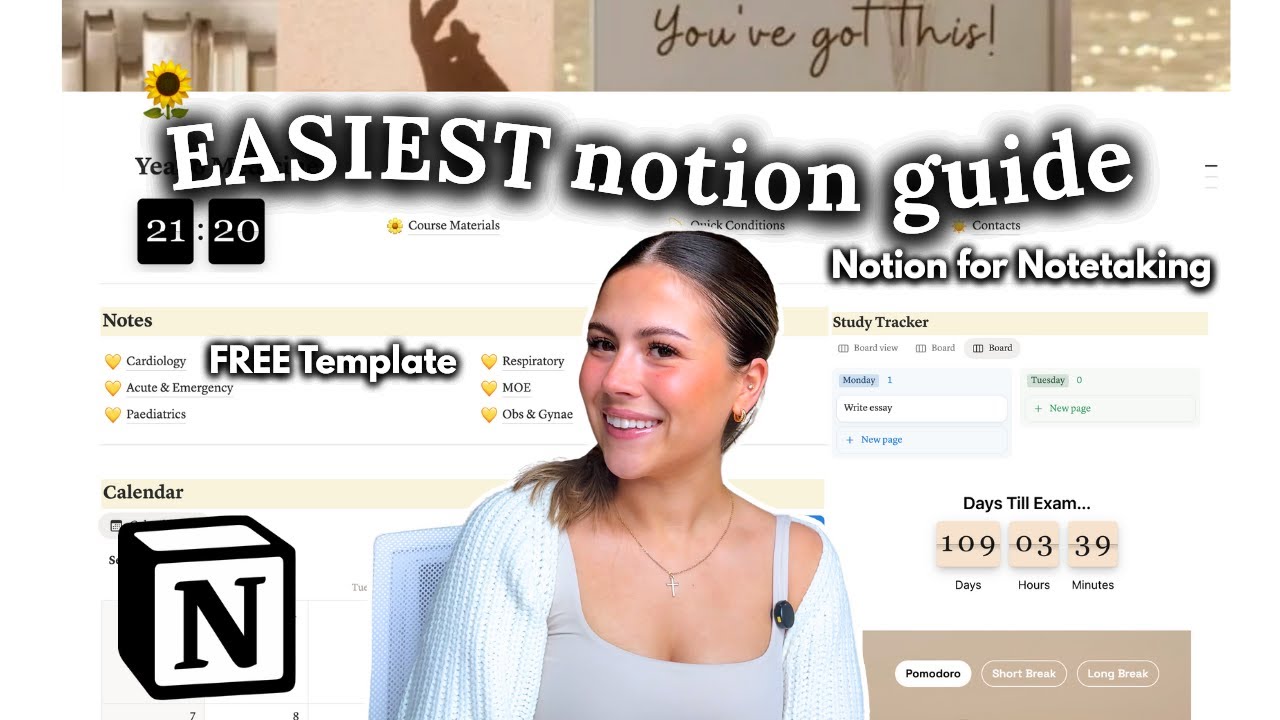 Complete NOTION tutorial ☁️🎧 | How to get started, aesthetic widgets, free template