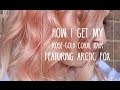 HOW I GET MY ROSE GOLD - CORAL HAIR | ARCTIC FOX HAIR DYE