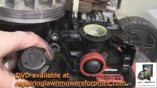 How to replace the diaphragm and gasket on a briggs and stratton petrol lawnmower