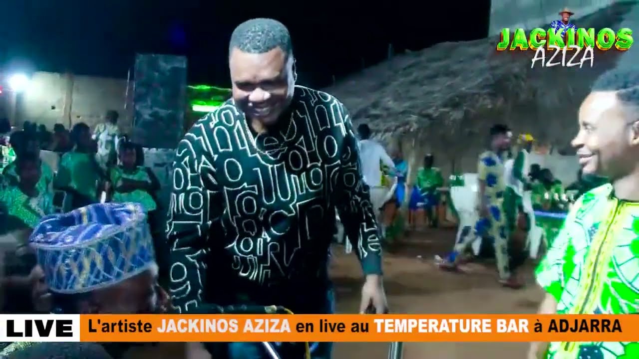 JACKINOS AZIZA en live au TEMPÉRATURE BAR à Adjarra 
