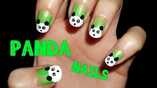 Uñas con osos panda | CristiNails - YouTube