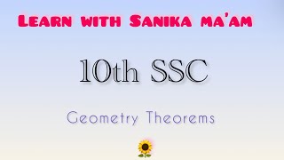 10th SSC Maths 2 Chapter 1 | Property of an angle bisector of a triangle | Theorem #ssc #10boards 