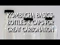 Kombucha Basics: Bottles & Caps for Great Carbonation