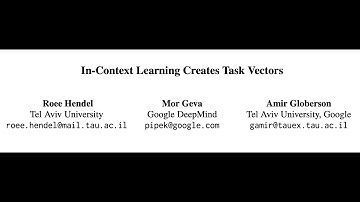 In-Context Learning Creates Task Vectors