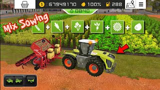 Mix Sowing Seeds In Fs18 ! Farming Simulator 18 Grass Cutting - Biggest Sowing Mashin | #fs18