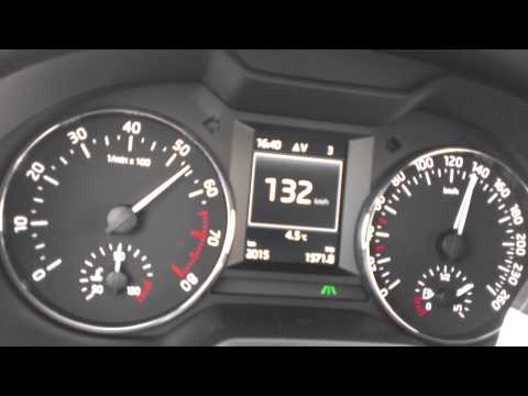 Škoda Octavia III 1.4 TSI acceleration (103 kW)