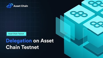 Asset Chain Testnet - Delegate Staking