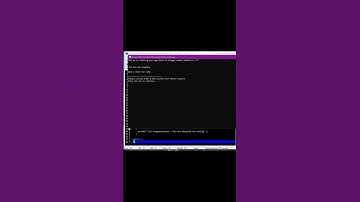 Eligibility Of Voting #virl #virlshort #coding #codinglife #clanguage