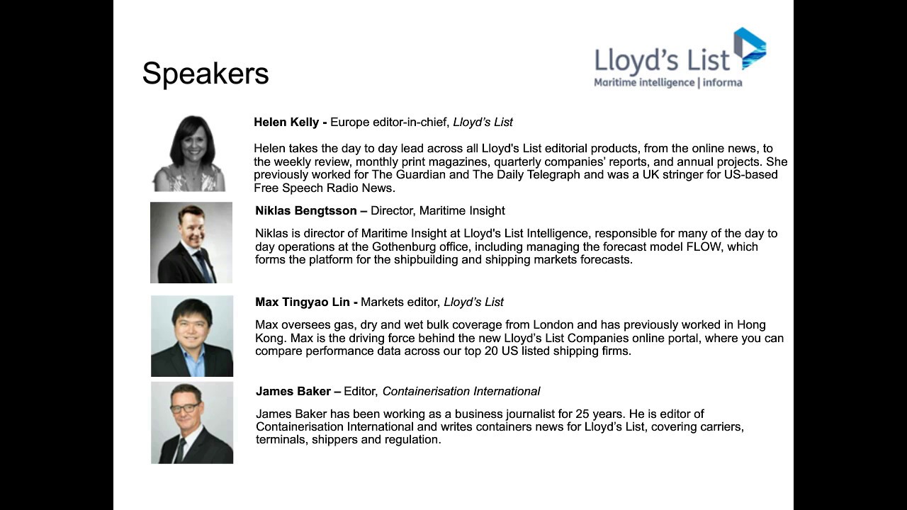 Lloyd's List Shipping Outlook 2017 Webinar