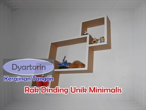 Cara Membuat Rak Dinding Unik Minimalis Dari Kardus YouTube