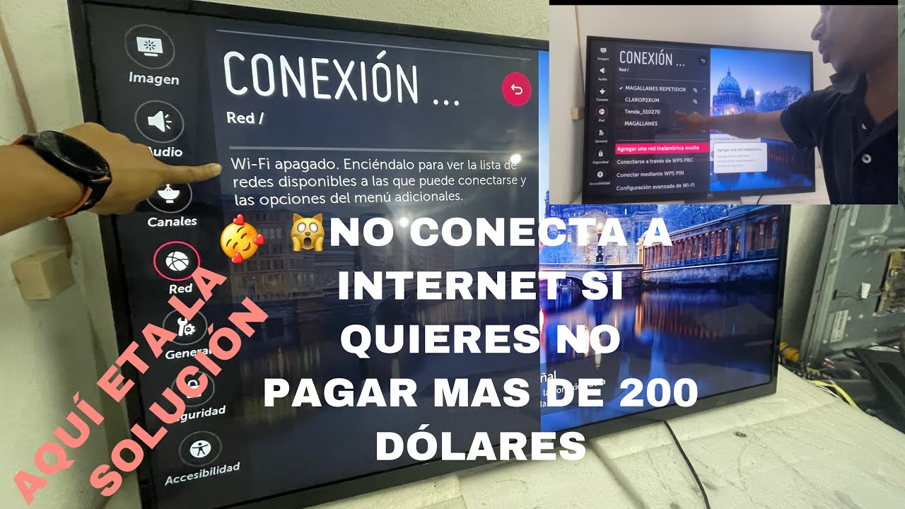 SMART TV LG NO SE CONECTA A INTERNET SOLUCIÓN MUY AFECTA Y RÁPIDA ...