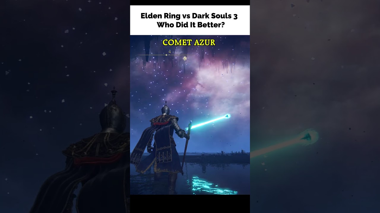 COMET AZUR vs SOUL STREAM Which Spell Looks Better #eldenring #darksouls #shorts