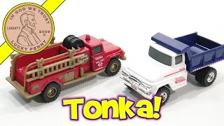 Tonka Holiday Diecast Dump Truck and Fire Engine - Stocking Stuffers!