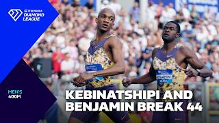 Kebinatshipi and Benjamin BOTH go sub-44 in Silesia 400m - Wanda Diamond League 2026