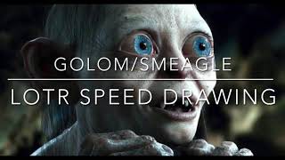 Golom/smeagle speed drawing Resimi