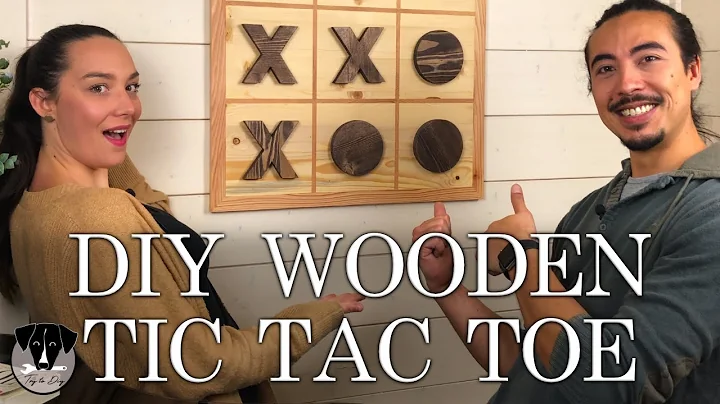 DIY WOOD & MAGNET WITH INLAY TIC TAC TOE BOARD GAME