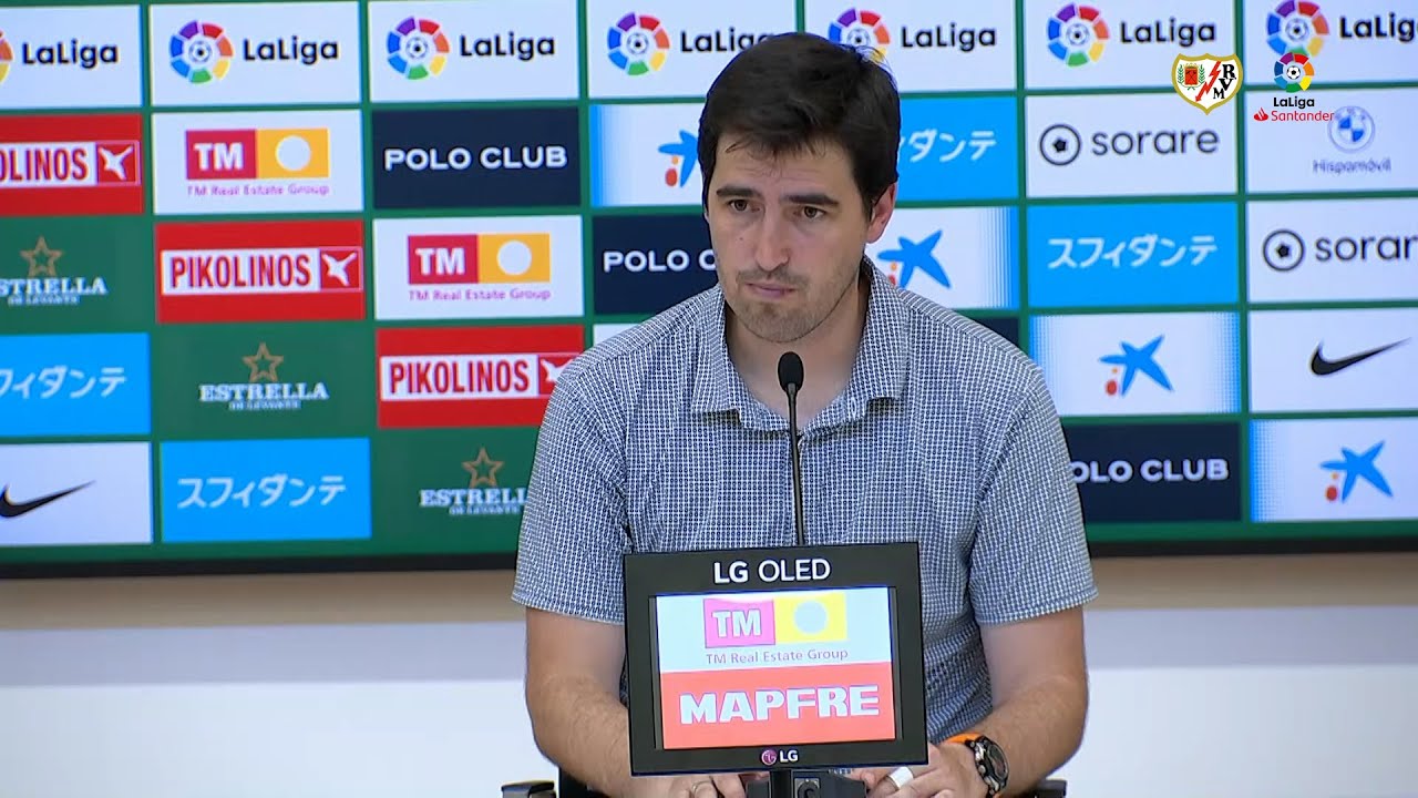 Iraola tras el Elche 4 - Rayo Vallecano 0 - YouTube