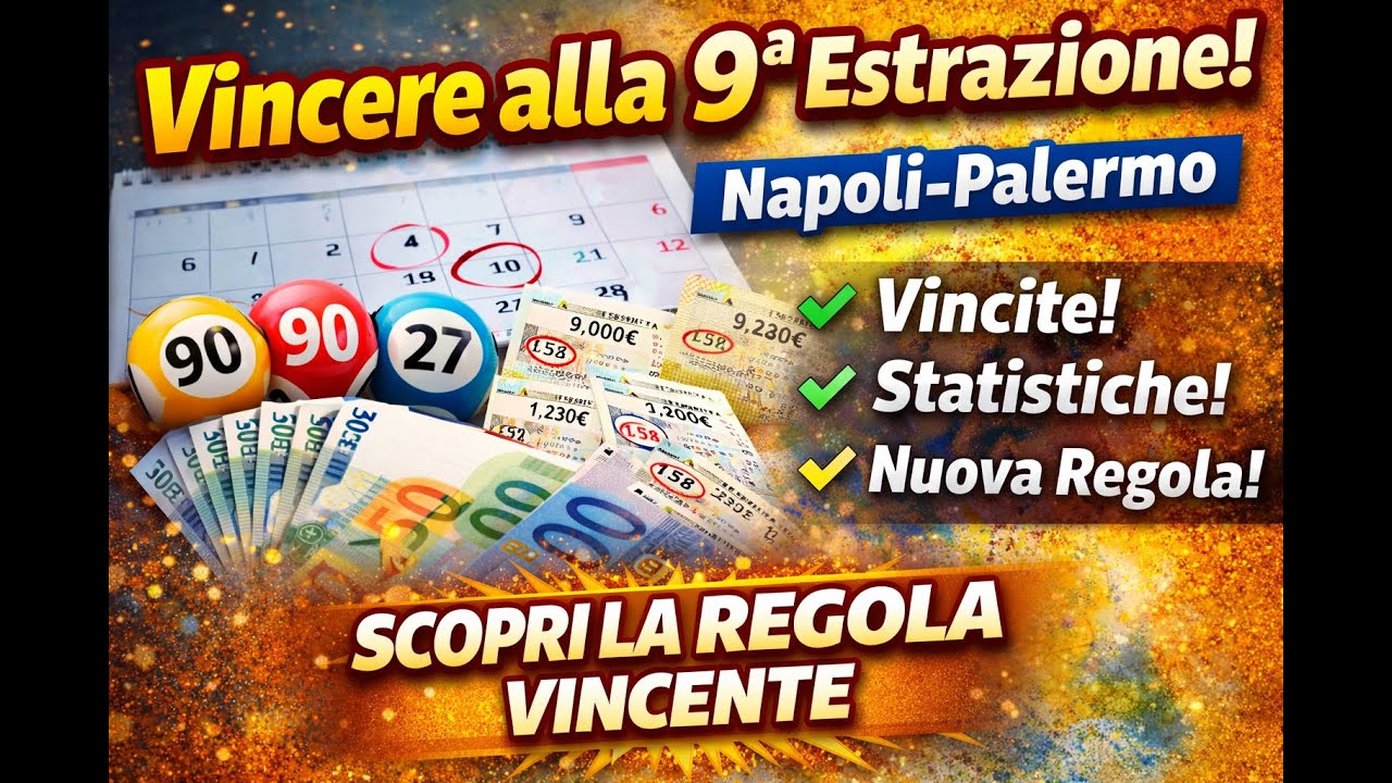 Vincere alla 9ª Estrazione: Napoli/Palermo, Regola e Vincite!