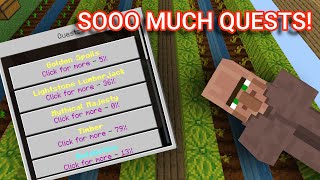 Completing Lots of Quests in Cubecraft Skyblock! Ep. 12 (Lets play)