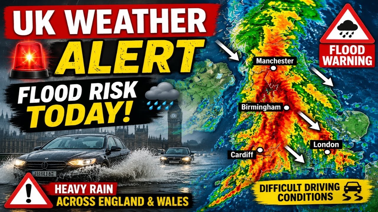 UK Weather Alert Today: Heavy Rain and Flood Risk Across England ...