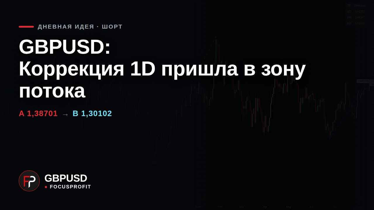 Постер видеоразбора по GBPUSD