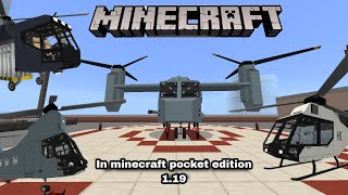 Realistic Helicopters in minecraft pocket edition 1.19 #minecraft screenshot 3