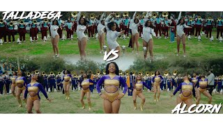 Pre-Parade Battle 💨🔥 | Alcorn State University vs Talladega College Marching Band | Orpheus 2024