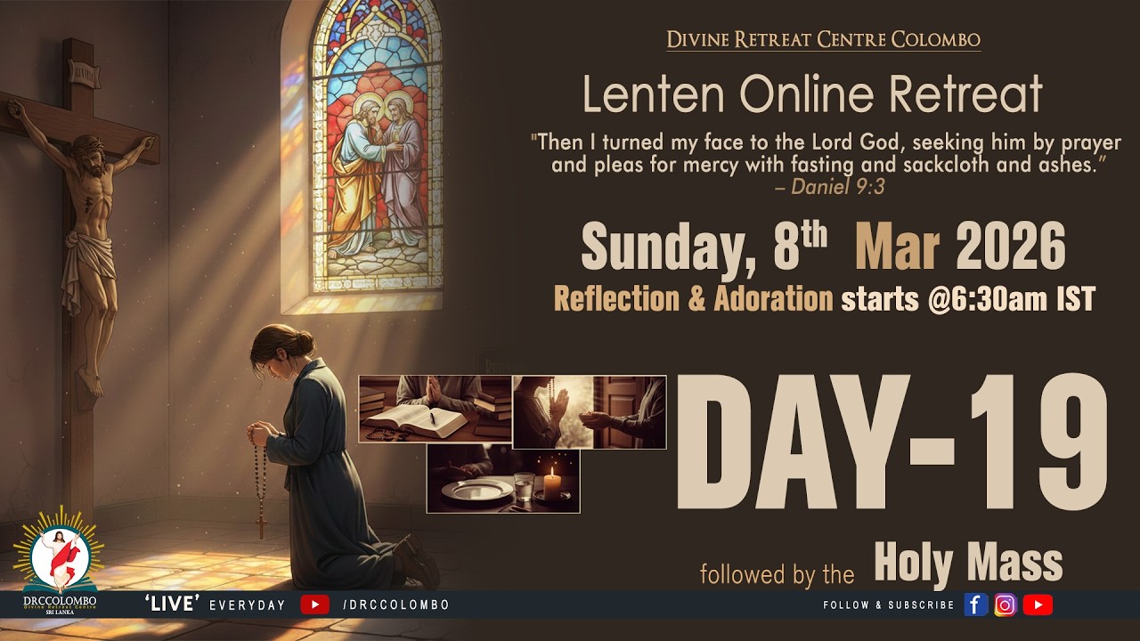 (LIVE) Lenten Online Retreat; | Sunday | 8 March 2026 | DRCColombo