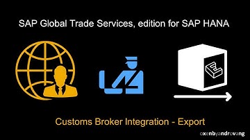 SAP Global Trade Services, edition for SAP HANA - Customs Broker Integration - Export