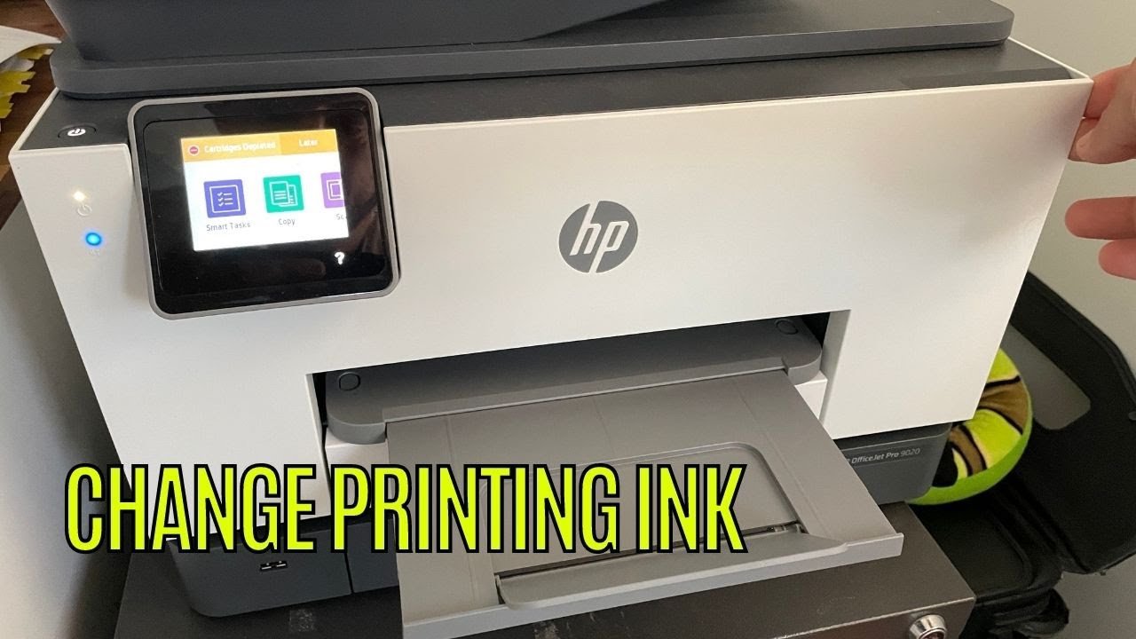 How To Change Ink Cartridge In HP Pro 9010/9012/9020 - YouTube