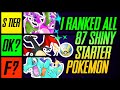 I Ranked ALL 87 Starter Pokemon Shiny Forms | Mr1upz