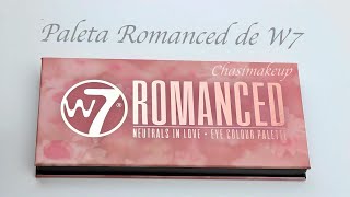 Paleta Romanced W7 💕| clon low cost Soft Glam de Anastasia Beverly Hills!