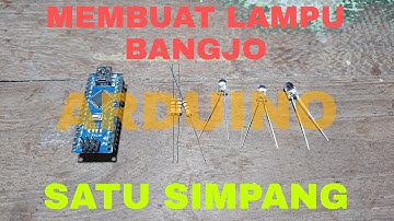 cara membuat lampu lalu lintas dengan arduino | satu arah | part 1
