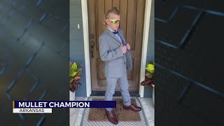 Arkansas 11-year-old wins USA Mullet Championship, donates winnings to foster care