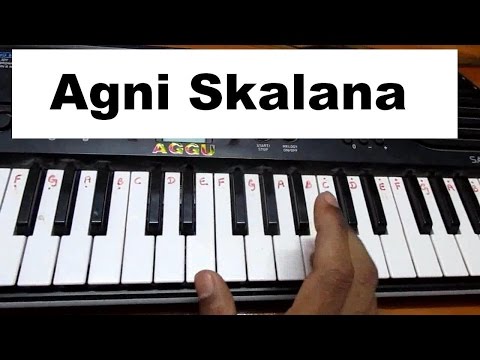 Chatrapathi (Telugu) - Agni Skalana full music on keyboard or piano
