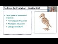 Understanding Evolution: Evidence and Concepts